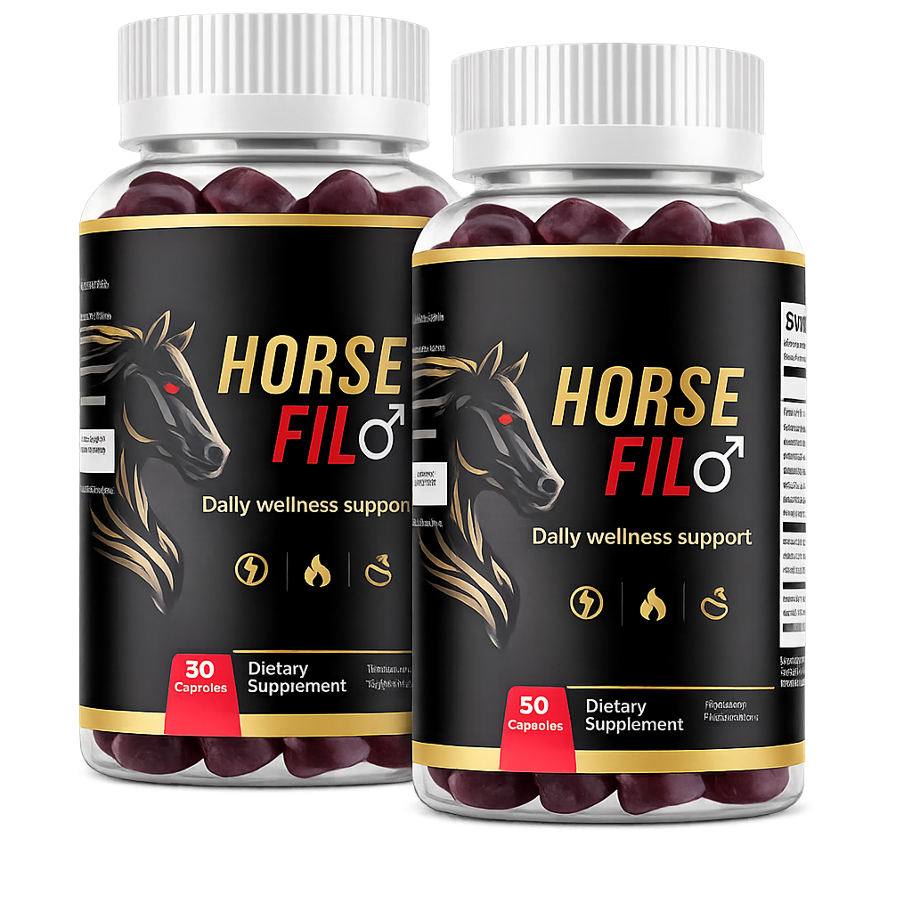 Horse Fil 2-bottle pack — 60 gummies male dietary supplement for stamina, vitality and performance support